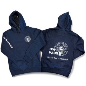 Sweat à capuche bleu