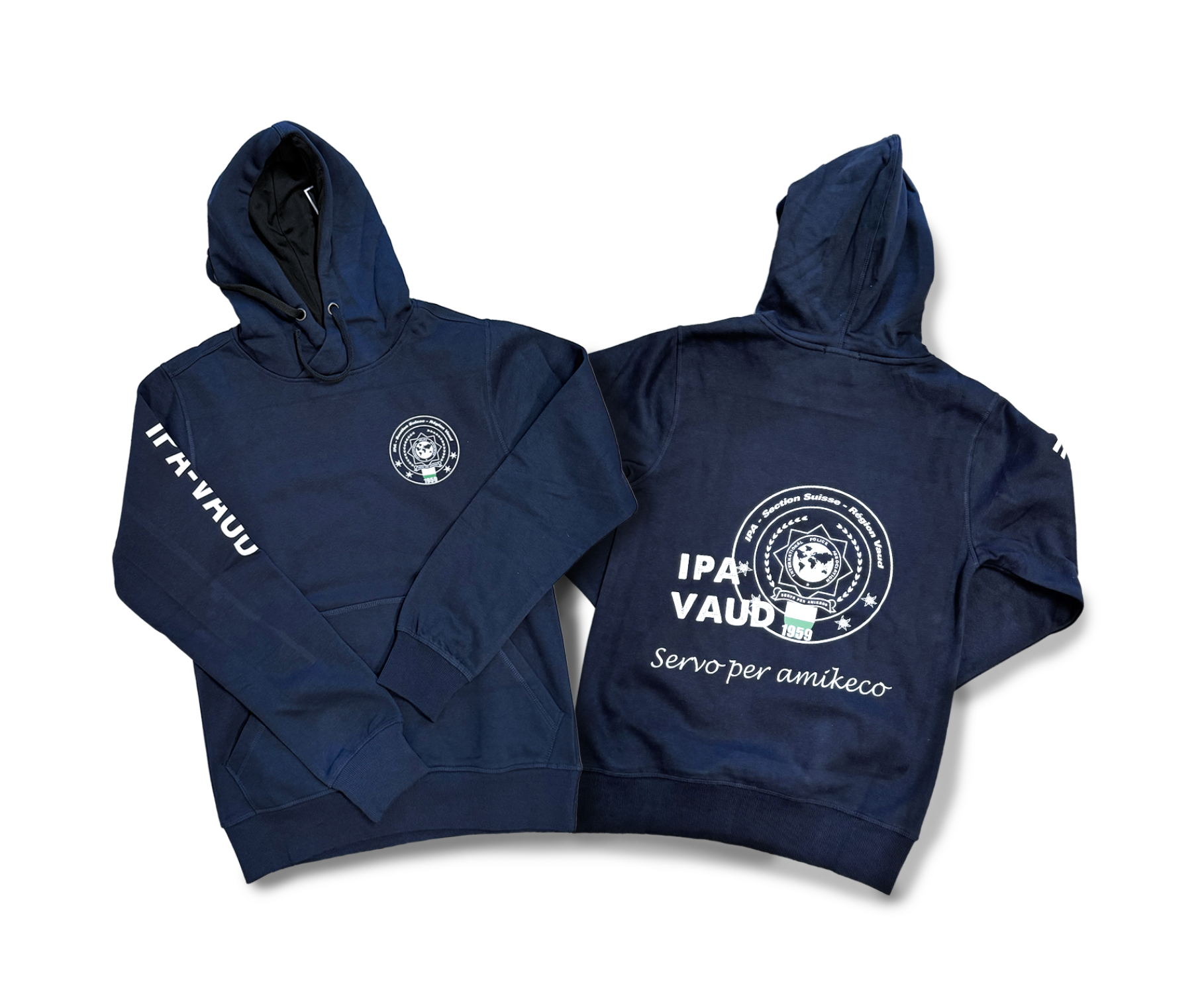 Sweat à capuche bleu
